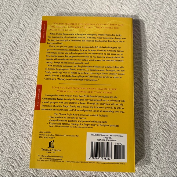 heaven is for real by todd burpo / paperback book - Picture 2 of 2